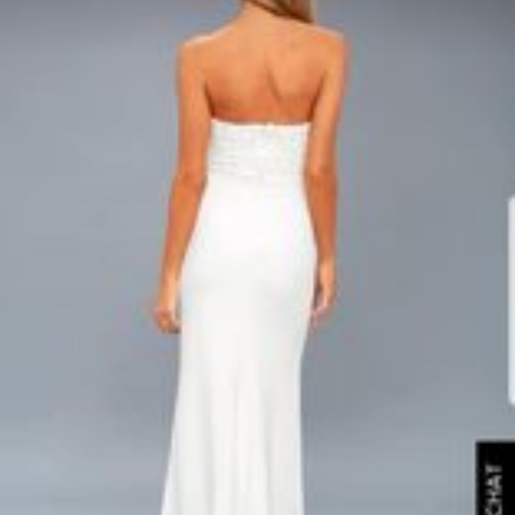 White LuLu white with pearl bodice - Picture 3 of 5